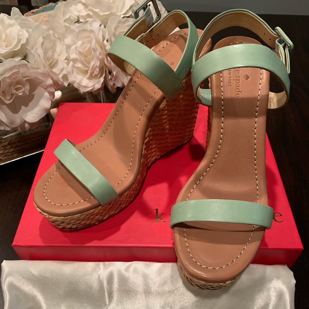 Kate Spade woven wedge